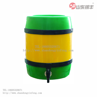 内钢外塑柱形啤酒桶20L