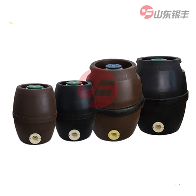 全塑鼓形木纹啤酒桶2L5L