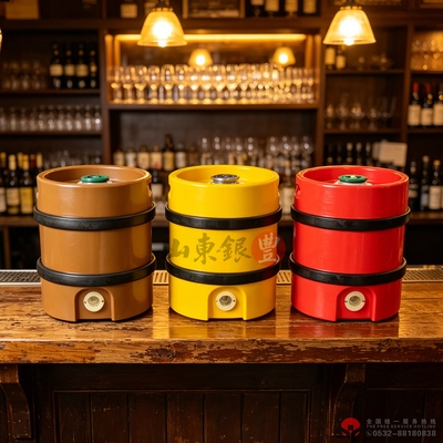 全塑内钢外塑柱形啤酒桶C5L